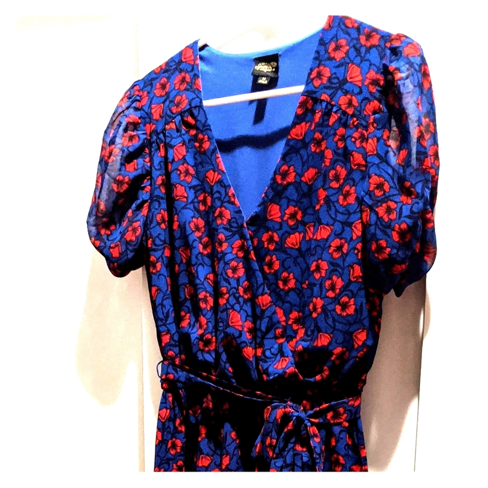 Snow White Maxi Dress NWOT Red roses